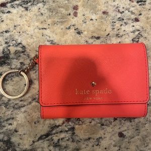 Kate Spade Coral KeyChain Wallet!! *Make an offer*